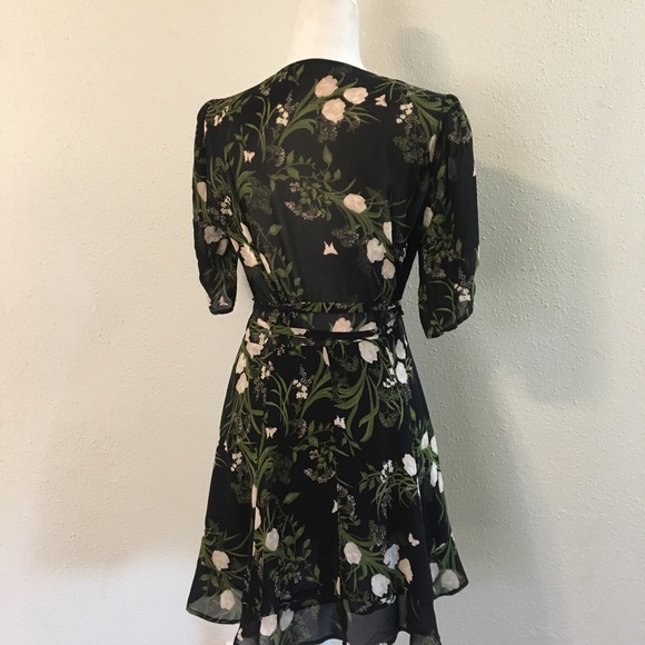 REFORMATION black MONICA wrap dress Anastasia - Picture 5 of 5